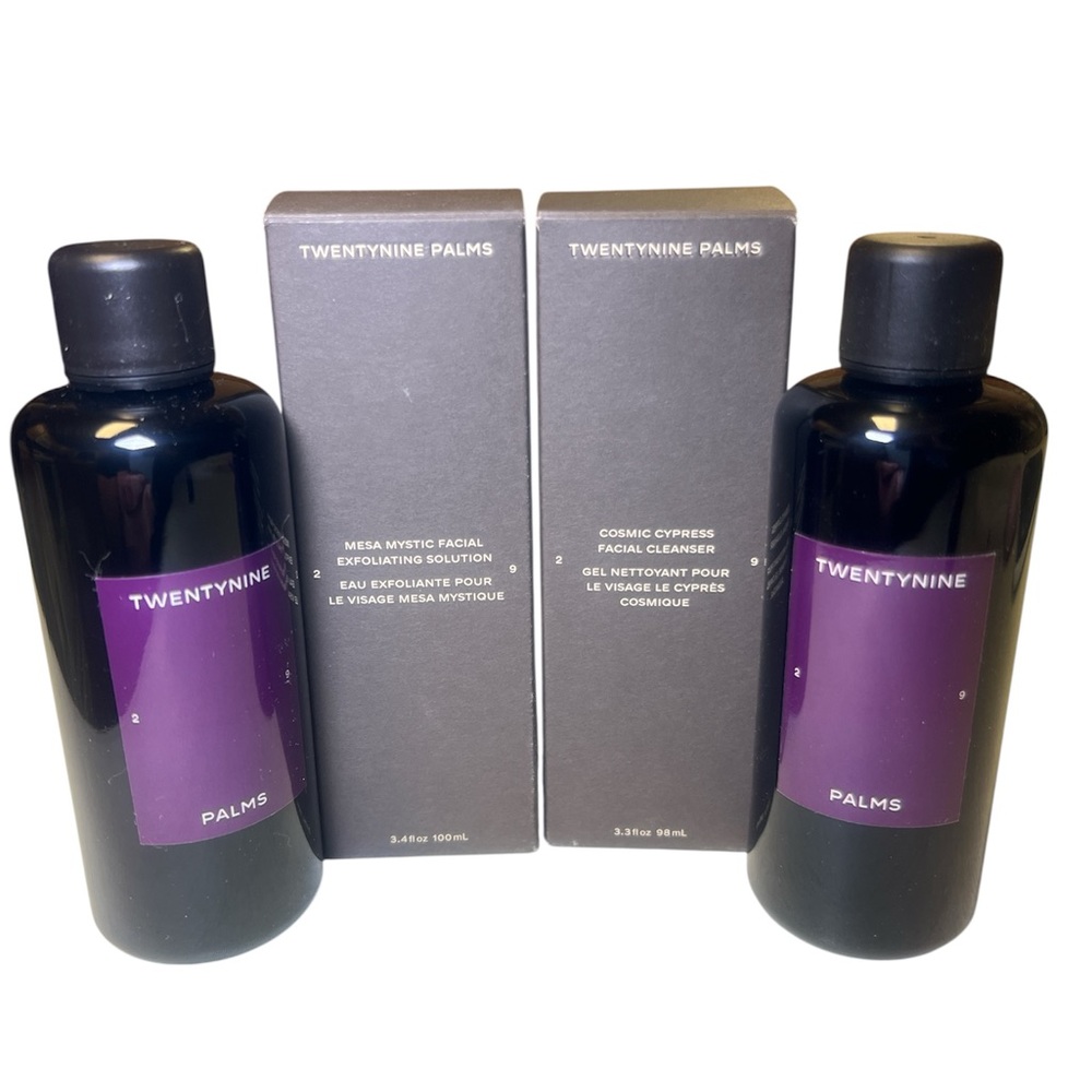 Twentynine 29 Palms Facial Cleanser & Exfoliating Solution Sealed New